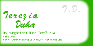 terezia duha business card